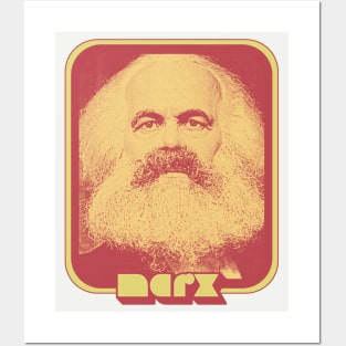 Karl Heinrich Marx // Retro Aesthetic Fan Art Design Posters and Art